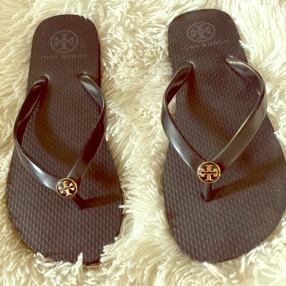 Tory Burch black flip flops